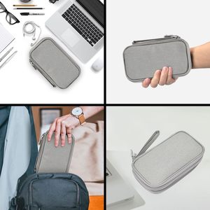 Sac de rangement tout-en-un, portable, étanche, organiseur de câbles de voyage pour accessoires électroniques, double couche, <span class=keywords><strong>chargeur</strong></span> - Product Image 6