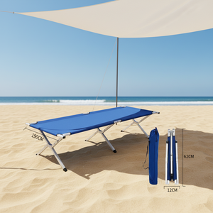 <span class=keywords><strong>Lit</strong></span> pliant moderne en métal pour adultes, portable, en fer, pour le bureau, la pause <span class=keywords><strong>d</strong></span>éjeuner, le camping, le parc, en polyester 600D - Product Image 2