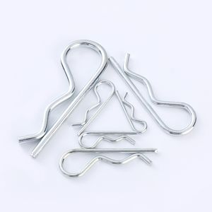 Pin de Clip de resorte de seguridad <span class=keywords><strong>DIN</strong></span> <span class=keywords><strong>11024</strong></span> único, Clips personalizados tipo B R, Clip de pasador de enganche de alambre de retención de resorte, pasador de chaveta R - Product Image 2