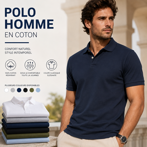 Polo para Hombre en Algodón 100% Piqué, Corte Clásico, Manga Corta, Logotipo Bordado, Camisa Casual de Negocios y Golf, Personalizable OEM - Product Image 1