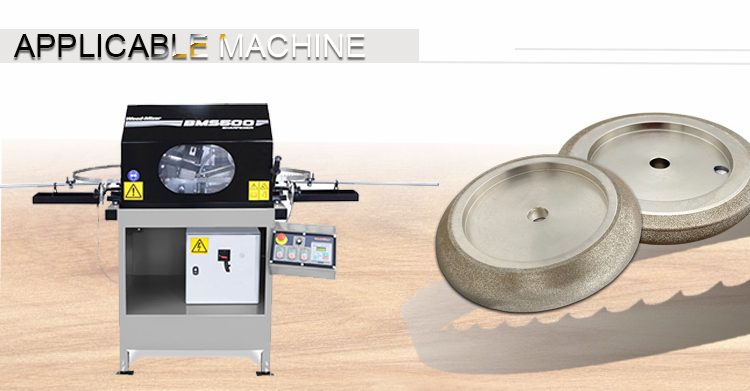 5" CBN Band Saw Sharpening Wheel For Ripper37 Blades - 10 Degree, Fits BMS250 & Similar Machines