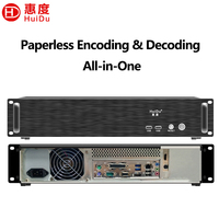 Controlador de Codec para Conferencias sin Papel HT-CS500, Intel Core I5, SSD de 128 GB, Montaje en Rack 2U, Codificador/Decodificador de Señal de Red VGA