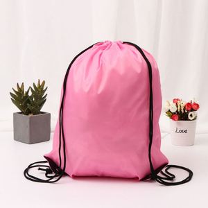 Promotion Gym Nylon Polyester Custom Logo Waterproof <b>Drawstring</b> <b>Backpacks</b> Draw String Sports Bags - Product Image 4