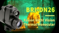 Lunettes de vision nocturne IP 67 Fusion NVG, casque, vision nocturne double fusion IR et faible luminosité, caméra monoculaire