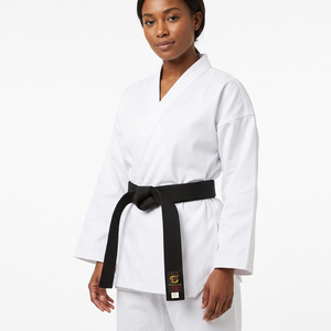 Ceinture noire de Taekwondo personnalisée en coton durable de haute qualité, unisexe, équipement d'arts martiaux le plus vendu - Product Image 4