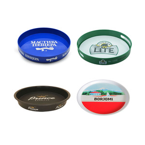 Vassoio da bar in plastica all'ingrosso vassoio rotondo antiscivolo ristorante vassoi - Product Image 1