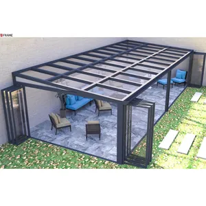 גן חורף חיצוני גן זכוכית נמוך מרפסת שמש גן חורף מודרני בניית חדר שיזוף ארבע עונות זכוכית