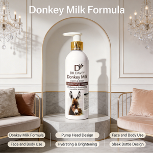 Crème hydratante nourrissante bio <span class=keywords><strong>au</strong></span> <span class=keywords><strong>lait</strong></span> <span class=keywords><strong>d</strong></span>'ânesse, végane, pour le visage et le <span class=keywords><strong>corps</strong></span>, blanchissante, pour les soins quotidiens de la peau, 500 ml, tous types de peau, OEM, étiquette privée - Product Image 1
