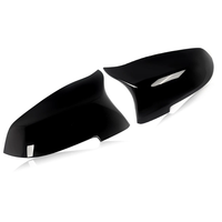 JDMotorsport88 2 piezas Cubiertas de Espejos Retrovisores Laterales Negros Brillantes de ABS para BMW Serie 7 F01 F02 2014-2016