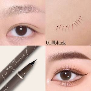 Eyeliners Gel Lisses Ultra-Fins Noirs – Crayon Eyeliner Liquide 4 Couleurs – Imperméable et Végan – Stylo Eyeliner pour Cils Inférieurs - Product Image 4