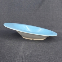 Assiette creuse occidentale en mélamine rouge et blanche, écologique, pour restaurants et hôtels, durable et compatible lave-vaisselle