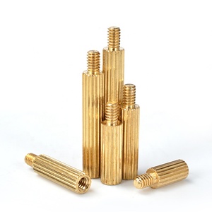 Espaciador separador de latón hexagonal Pilares roscados macho o hembra para placa base PCB Caja de computadora - Product Image 6