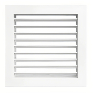 Grille d'aération à lamelles réglables en aluminium monocouche, grille d'alimentation et de retour d'air pour <span class=keywords><strong>climatiseur</strong></span> central avec filtre - Product Image 1