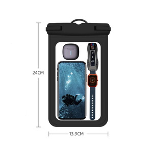 Bolsa de teléfono impermeable Universal para exteriores de gran tamaño, funda de teléfono móvil flotante de Pvc, bolsa seca para móvil <span class=keywords><strong>con</strong></span> cordón - Product Image 5