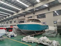 9.6 mètres bateau de pêche pêche en aluminium avec cabine fermée yacht à rames bateau solide et durable avec salle de bain à vendre