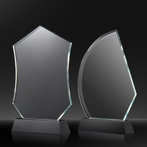 Prix de coupe de trophée en cristal vierge simple avec base noire <span class=keywords><strong>Plaque</strong></span> et trophée en cristal transparent de conception personnalisée de haute qualité - Product Image 5