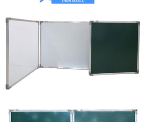 Panneau magnétique pliant de haute qualité avec cadre en aluminium, à <span class=keywords><strong>craie</strong></span>, meilleure vente, nouveauté - Product Image 3