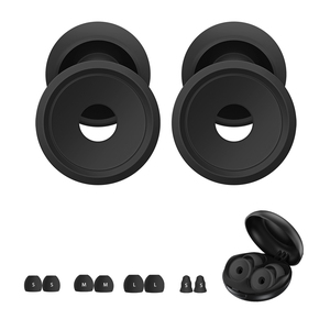 Bouchons d'oreilles anti-bruit personnalisables avec logo, 4 tailles, pour dormir, silencieux, 2 bouchons d'oreilles, réduction du bruit, moto, réutilisables, filtre en mousse - Product Image 1