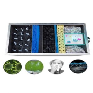 อุปกรณ์กรองน้ำแบบแรงเหวี่ยง กล่องสแตนเลสสำหรับบ่อปลาคาร์ฟ ระบบหมุนเวียนน้ำและกรองน้ำ  เครื่องกรองน้ำคาร์ฟแบบออลอินวัน - Product Image 5