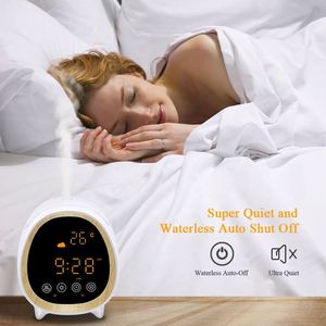 Wholesale Smart App Control <b>Ultrasonic</b> Aromatherapy Humidifier 200ml Portable Desktop Bedroom Clock Air Humidifier Home Use - Product Image 3