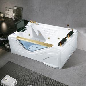 Baignoire de <span class=keywords><strong>massage</strong></span> de luxe pour hôtel, 2 personnes, en acrylique, avec ceinture de <span class=keywords><strong>massage</strong></span> hydraulique indépendante, automatique - Product Image 2