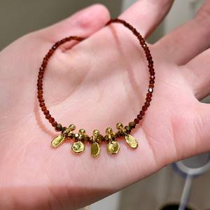 Collier en perles de cristal pour femme, bijoux vintage automne-hiver, design élégant et minimaliste, pièce maîtresse tendance - Product Image 2