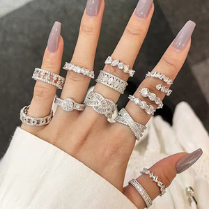Dylam Custom 5A <span class=keywords><strong>Cz</strong></span> стерлингового серебра <span class=keywords><strong>925</strong></span> ювелирные изделия свадебное обещание обручальное кольцо Вечность обручальные кольца для женщин - Product Image 2