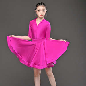 <span class=keywords><strong>Jazz</strong></span> <span class=keywords><strong>moderne</strong></span> professionnel et robes de danse de salon latines pour enfants Costume de scène en polyester pour les festivals et les performances - Product Image 6