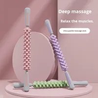 Bâton de massage de yoga, dent de loup, rouleau de massage non fin, relaxation musculaire des mollets et des cuisses, santé et remise en forme