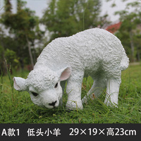 Sculpture réaliste de chèvre en résine/FRP, modèle mouton, pour décoration extérieure de ferme, jardin, cour, pelouse, thème Fée, Musique, Amour, Pyramide
