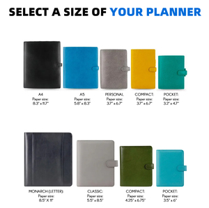 Chất lượng cao biểu tượng tùy chỉnh A5 6 vòng chất kết dính da kế hoạch tổ chức với hộp và chủ thẻ - Product Image 3