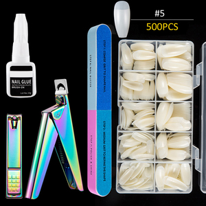 Cortadores de puntas de uñas en forma de U, acrílico Artificial, <span class=keywords><strong>con</strong></span> caja, Kit de manicura - Product Image 3