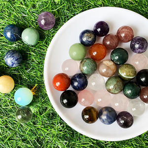 Mini boule de cristal d'améthyste naturelle de guérison en gros Quartz rose sphère de cristal de 2 cm décoration de la maison - Product Image 2