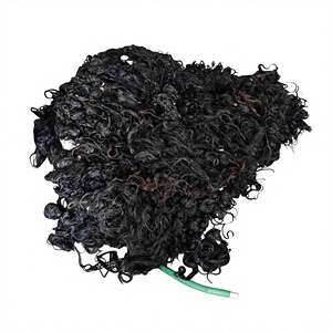 Extensions de cheveux humains Remy indiens bouclés noirs, tissage machine double trame, double tirage, prêts pour la permanente, toutes couleurs - Product Image 3