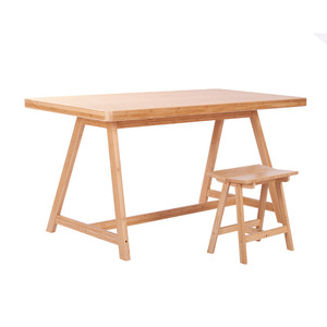 Nordic minimalist home <b>bamboo</b> <b>table</b>, solid <b>bamboo</b> dining <b>table</b> and chair set, original <b>bamboo</b> coffee shop long <b>table</b>, <b>bamboo</b> - Product Image 2