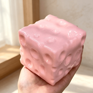 Juguete antiestrés de queso en bloque, suave, de ABS, de subida lenta, realista, para apretar, para aliviar el estrés, squishy de comida para fiestas - Product Image 6