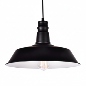 Lampada a sospensione industriale in metallo nero, modello Line E27 360mm (GSC 0705245) - Product Image 2