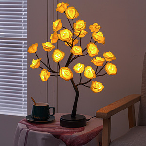 2024 New Atmosphere Colored <b>Light</b> Detachable Valentine's Day Night <b>Light</b> Decoration Rose LED <b>Tree</b> Christmas <b>Light</b> - Product Image 2