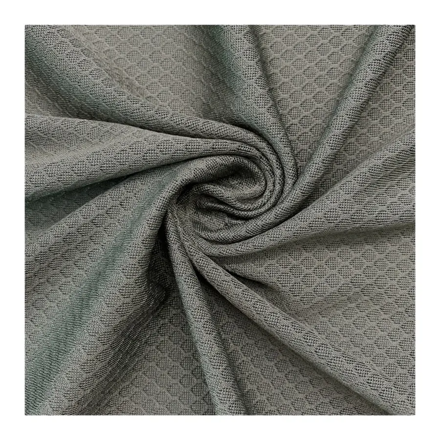 % 100% polyester yumuşak mekanik elastik jakar kumaş ve t-shirt