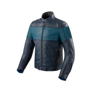 Haute qualité hommes moto veste d'hiver en cuir véritable pleine fermeture éclair coupe-vent léger-support travail Style toile tissu en gros - Product Image 1
