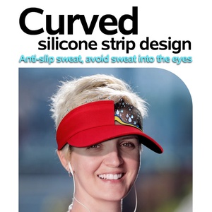 Shuntaixin ajustable antideslizante sudor guía deportes vacío <span class=keywords><strong>superior</strong></span> personalizado visera plegable sombrero para el sol gorra para mujer hombres banda elástica - Product Image 5