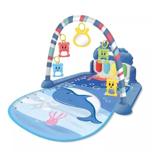 Tapis de jeu musical interactif pour bébé avec <span class=keywords><strong>piano</strong></span>, support orthopédique pour la colonne vertébrale, 3 couches de PVC, cadeau pour nouveau-né, espace de jeu sécurisé - Product Image 4