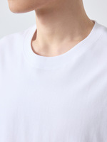 T-shirts à épaules tombantes en gros, 300 g/m², T-shirt vierge oversize en coton épais, coupe carrée, imprimé pour hommes