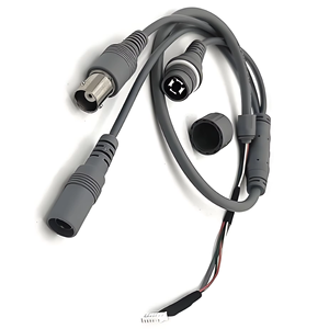 550 мм UL20761 для ПВХ изолированный коаксиальный медный проводник 50 Ом видео кабель питания DC Кнопка сброса питания-40 ~ 80 60 В - Product Image 1