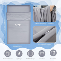 Drap de lit autobronzant réutilisable pour le corps, respirant et léger