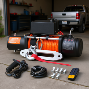 Treuil électrique Vevor 13500 lb 12 V avec câble synthétique, étanche, télécommande, pour utilisation sur camion - Product Image 2