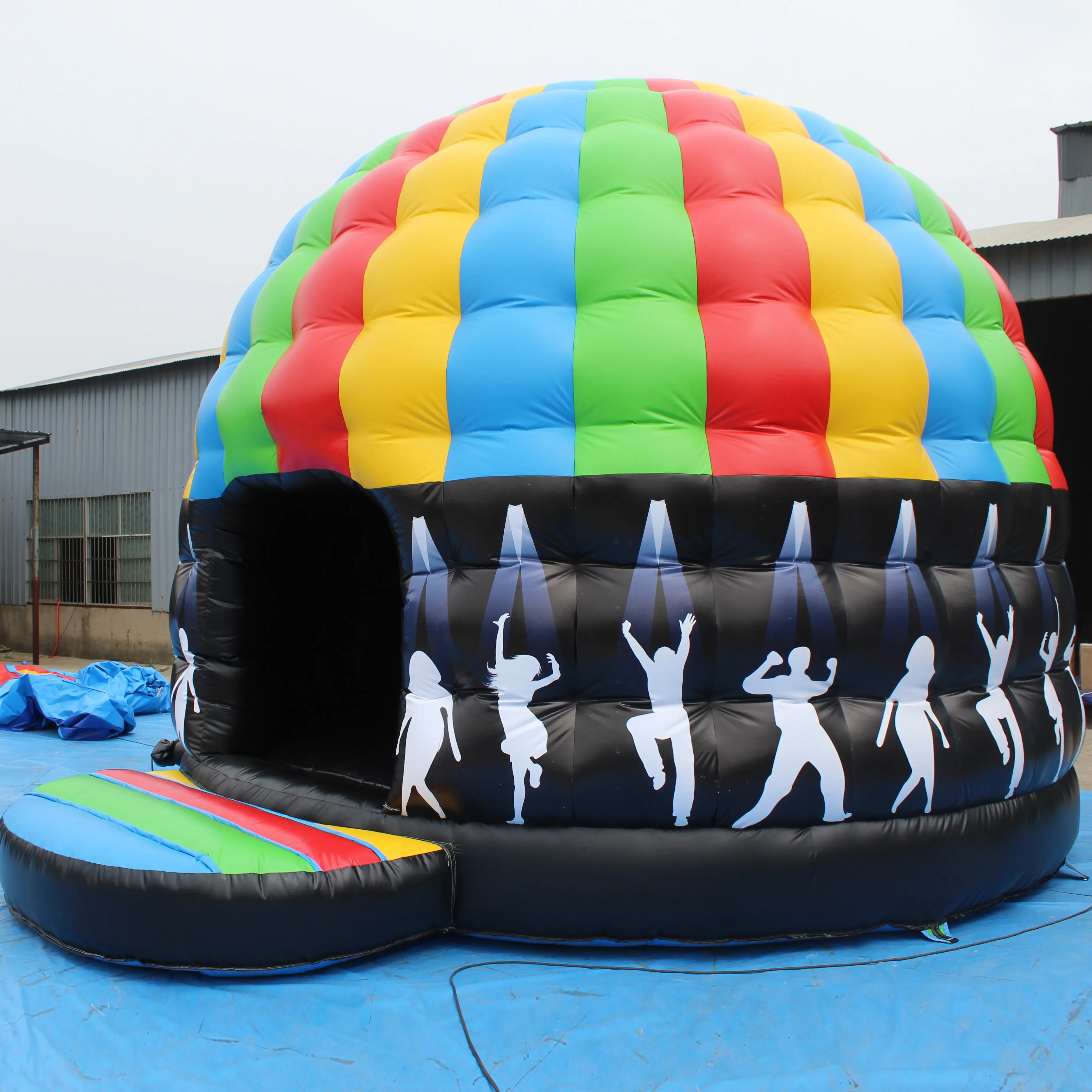 최고의 파티 탄력 성 PVC 풍선 디스코 돔 점프 경비원 저렴한 라운드 바운스 하우스 판매