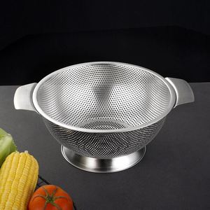 Yurtrain Stainless Steel Kitchen Strainer Colanders Set Fruit Vegetable Drain Wash <b>Storage</b> <b>Basket</b> Metal Drain <b>Basket</b> - Product Image 3