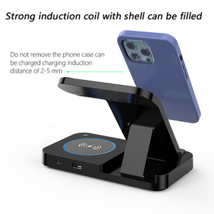 Gran oferta 2025, estación de carga inalámbrica rápida para iPhone 15 12 <span class=keywords><strong>Pro</strong></span> Max para <span class=keywords><strong>Apple</strong></span> Watch <span class=keywords><strong>AirPods</strong></span>; High Pengisi Daya Nirkabel - Product Image 5