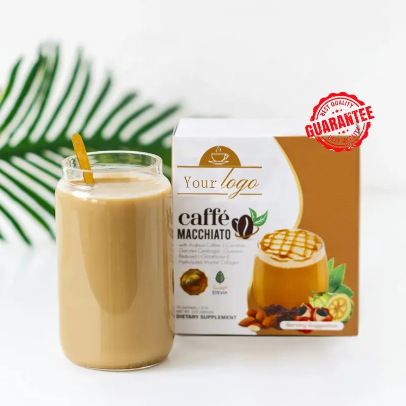 Bestseller Luxe Slim Caffe macchiato polvo de café delgado con Garcinia Cambogia guarana Keto amigable para adelgazar